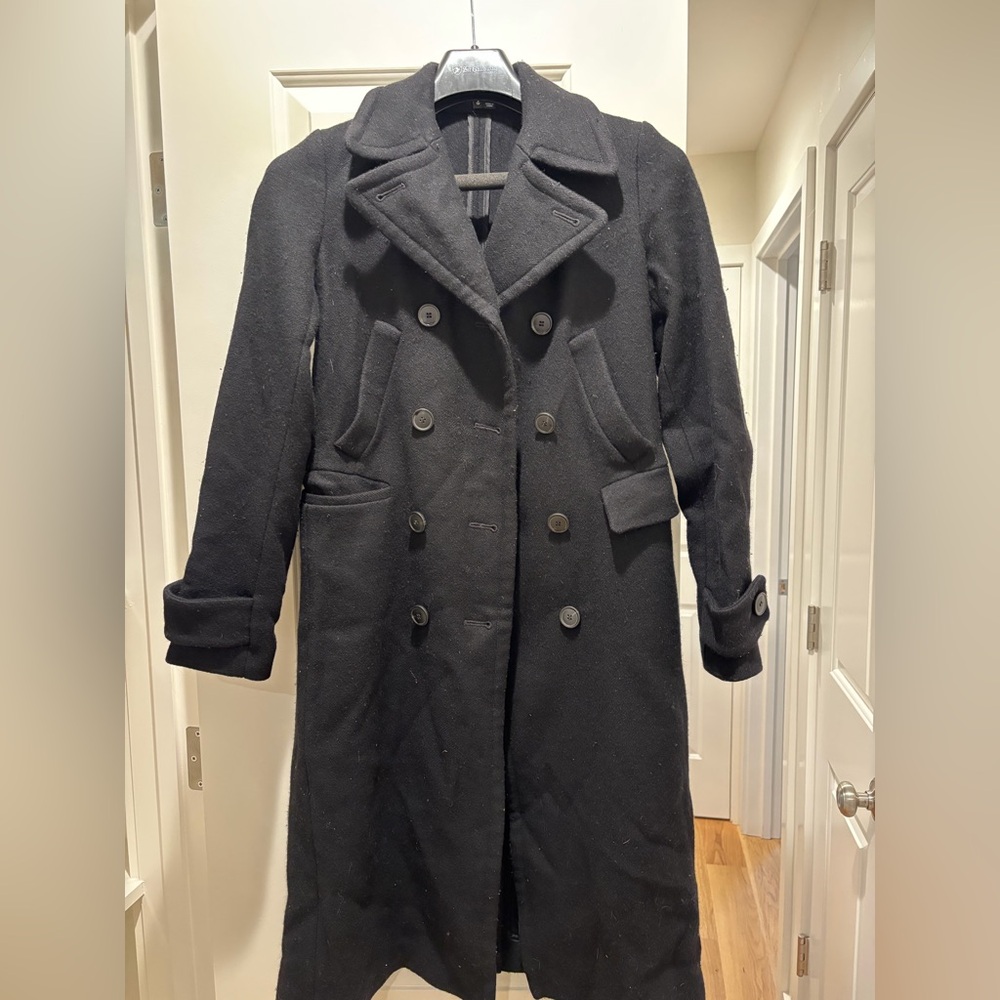 Black Double-Breasted Coat